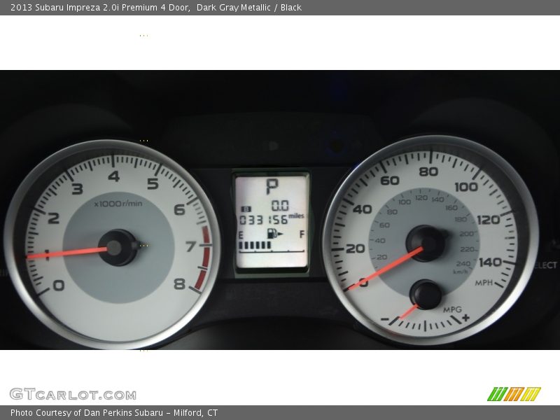 Dark Gray Metallic / Black 2013 Subaru Impreza 2.0i Premium 4 Door