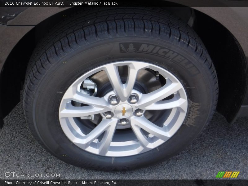 Tungsten Metallic / Jet Black 2016 Chevrolet Equinox LT AWD