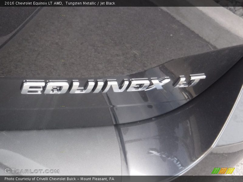 Tungsten Metallic / Jet Black 2016 Chevrolet Equinox LT AWD