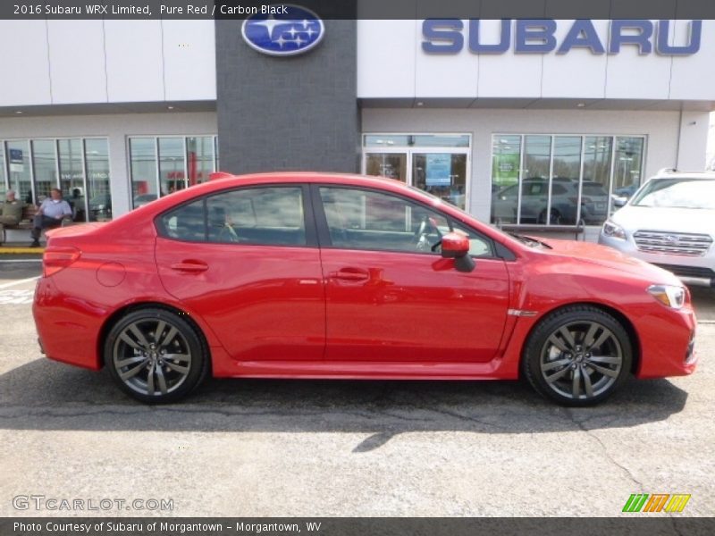 Pure Red / Carbon Black 2016 Subaru WRX Limited