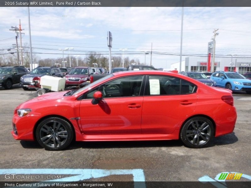  2016 WRX Limited Pure Red