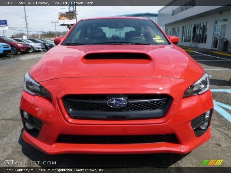 Pure Red / Carbon Black 2016 Subaru WRX Limited