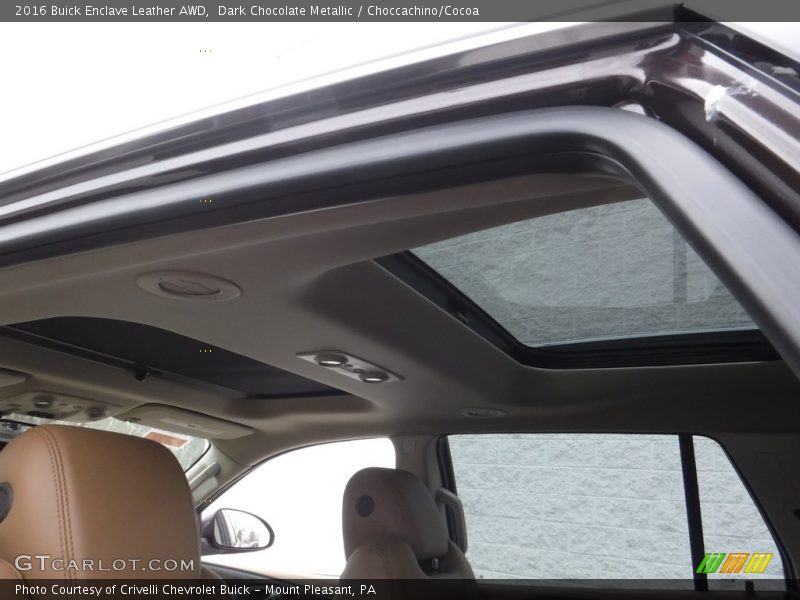 Dark Chocolate Metallic / Choccachino/Cocoa 2016 Buick Enclave Leather AWD