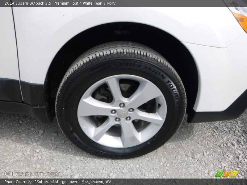 Satin White Pearl / Ivory 2014 Subaru Outback 2.5i Premium