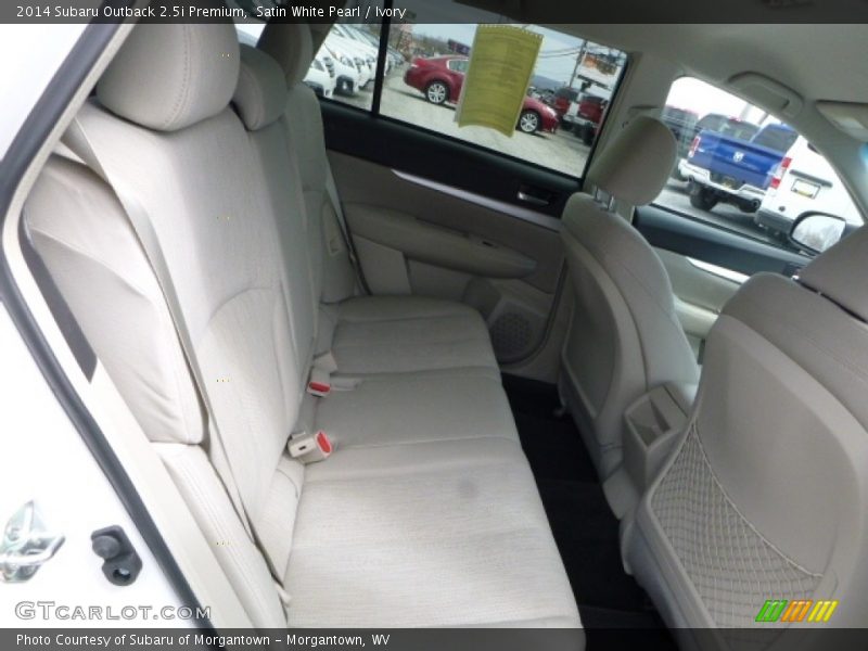 Satin White Pearl / Ivory 2014 Subaru Outback 2.5i Premium