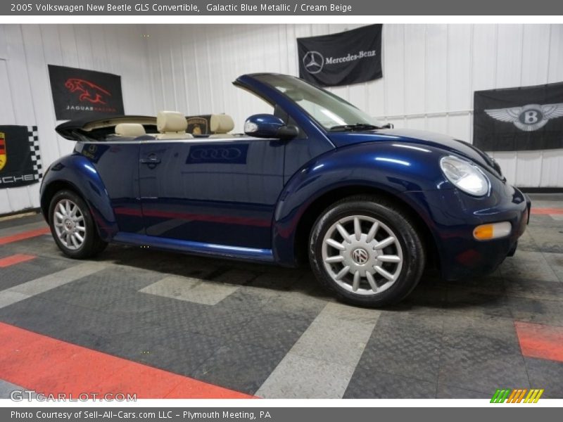 Galactic Blue Metallic / Cream Beige 2005 Volkswagen New Beetle GLS Convertible