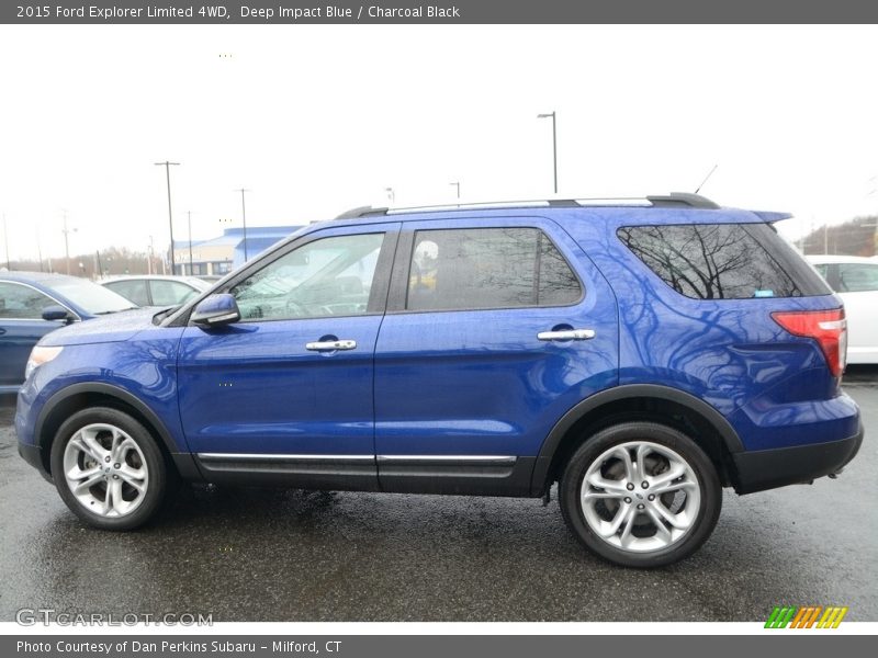 Deep Impact Blue / Charcoal Black 2015 Ford Explorer Limited 4WD