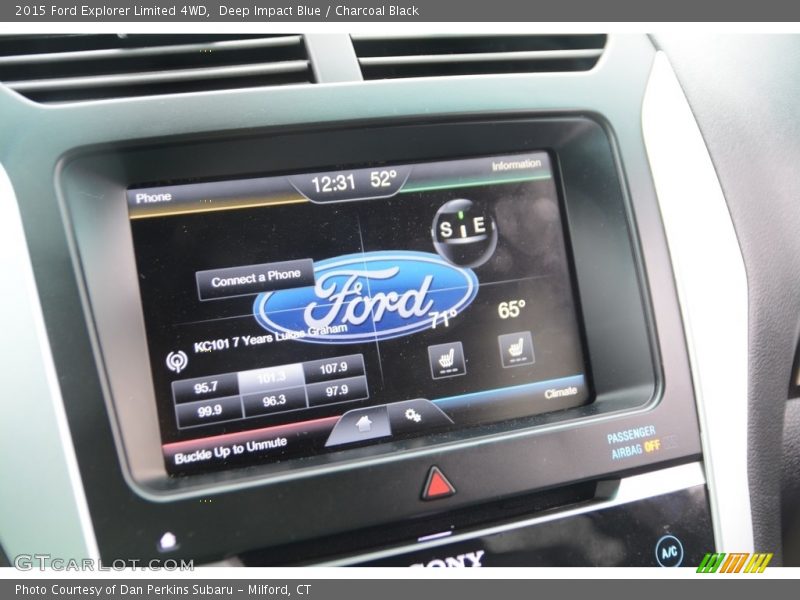 Deep Impact Blue / Charcoal Black 2015 Ford Explorer Limited 4WD