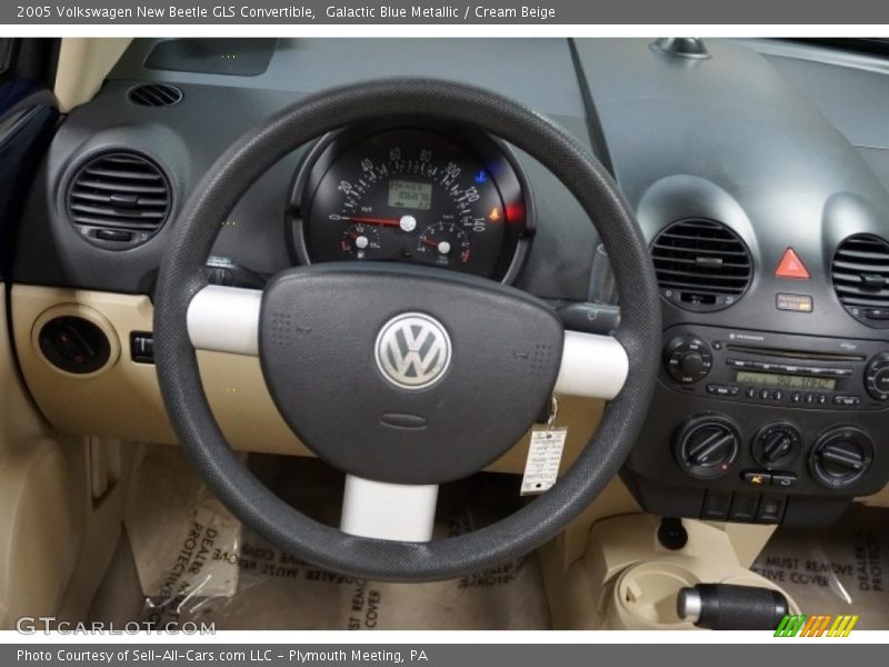 Galactic Blue Metallic / Cream Beige 2005 Volkswagen New Beetle GLS Convertible