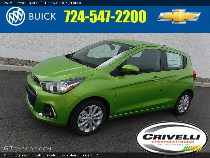 Lime Metallic / Jet Black 2016 Chevrolet Spark LT
