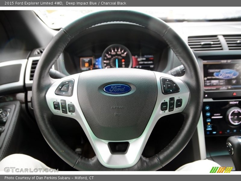 Deep Impact Blue / Charcoal Black 2015 Ford Explorer Limited 4WD