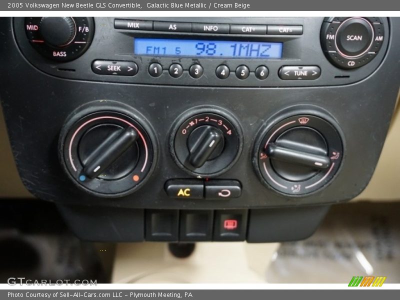 Galactic Blue Metallic / Cream Beige 2005 Volkswagen New Beetle GLS Convertible