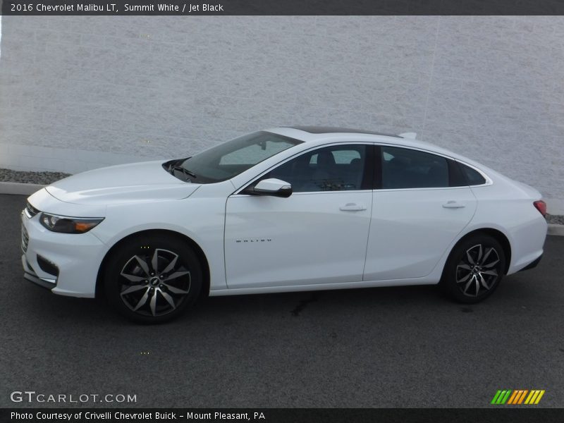 Summit White / Jet Black 2016 Chevrolet Malibu LT