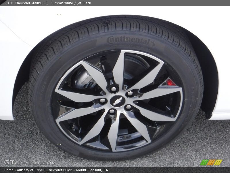 Summit White / Jet Black 2016 Chevrolet Malibu LT