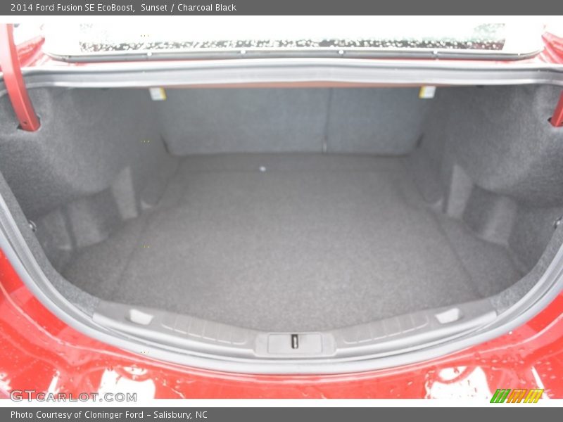 Sunset / Charcoal Black 2014 Ford Fusion SE EcoBoost