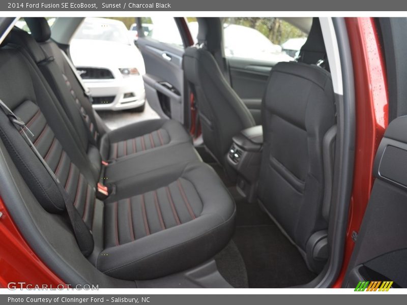 Sunset / Charcoal Black 2014 Ford Fusion SE EcoBoost