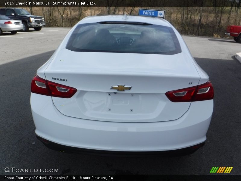 Summit White / Jet Black 2016 Chevrolet Malibu LT