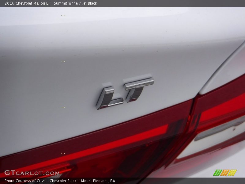 Summit White / Jet Black 2016 Chevrolet Malibu LT
