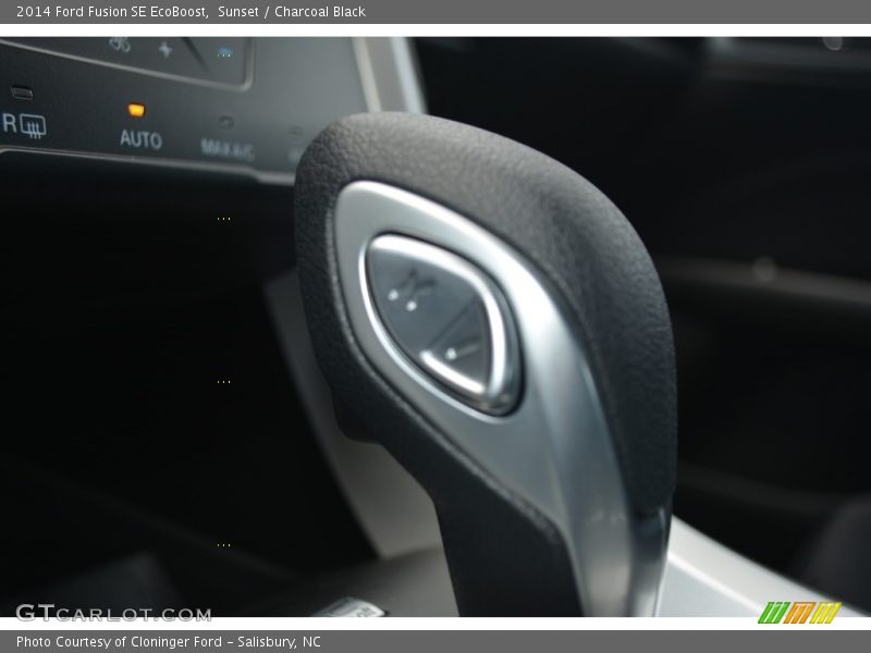 Sunset / Charcoal Black 2014 Ford Fusion SE EcoBoost