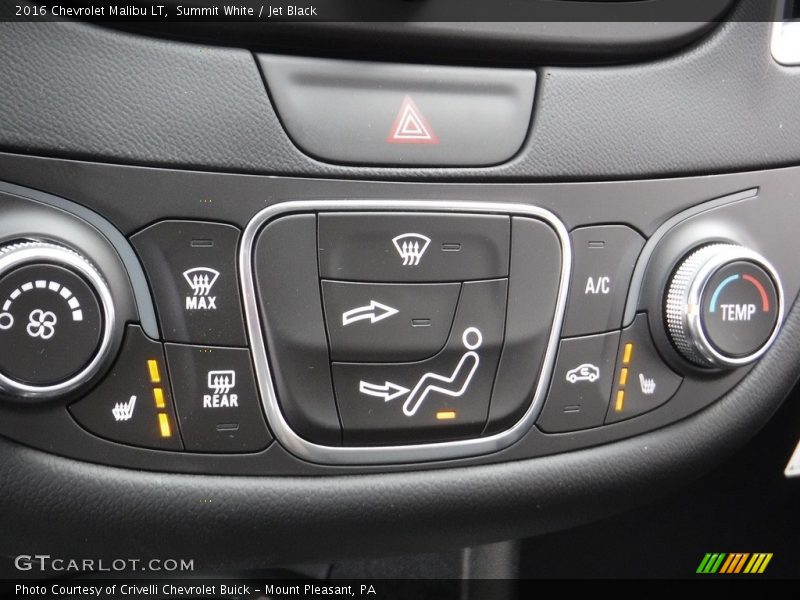 Summit White / Jet Black 2016 Chevrolet Malibu LT