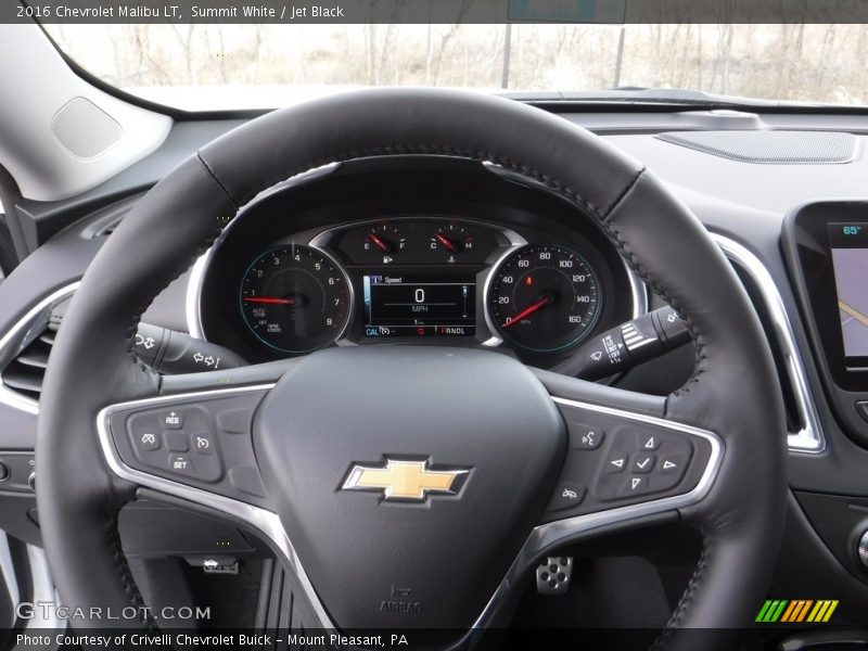 Summit White / Jet Black 2016 Chevrolet Malibu LT