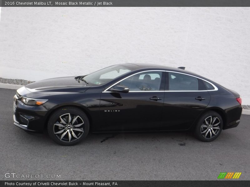 Mosaic Black Metallic / Jet Black 2016 Chevrolet Malibu LT