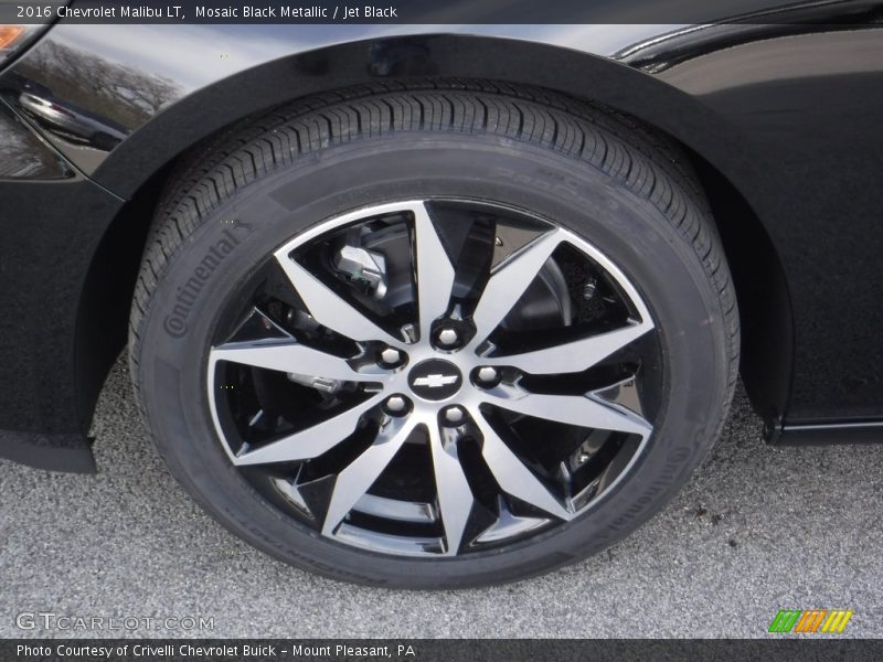 Mosaic Black Metallic / Jet Black 2016 Chevrolet Malibu LT