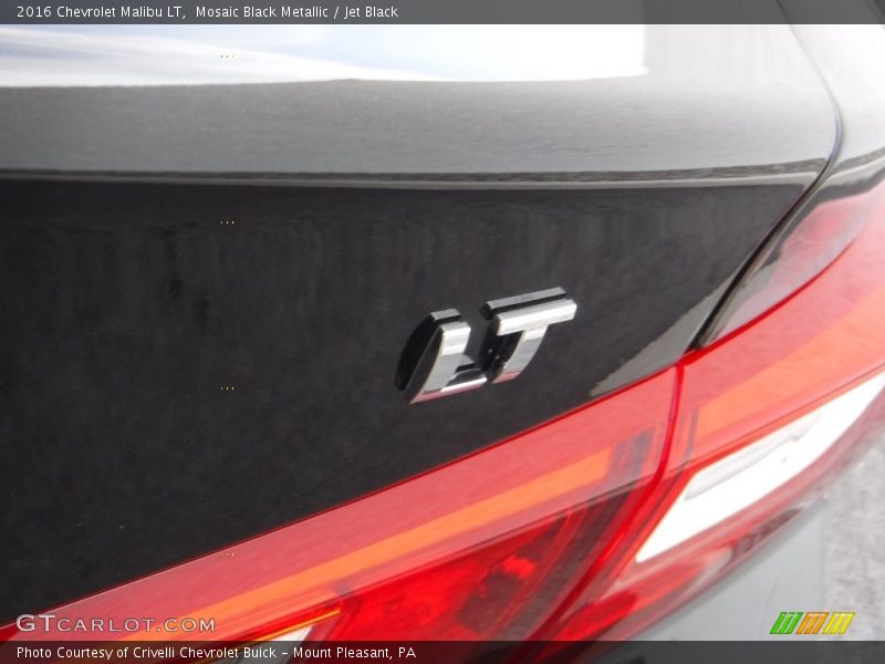 Mosaic Black Metallic / Jet Black 2016 Chevrolet Malibu LT