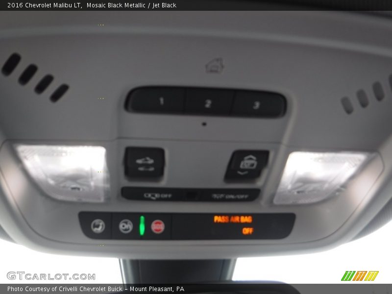 Mosaic Black Metallic / Jet Black 2016 Chevrolet Malibu LT