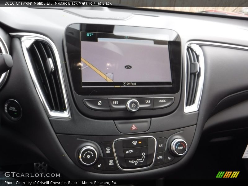 Mosaic Black Metallic / Jet Black 2016 Chevrolet Malibu LT
