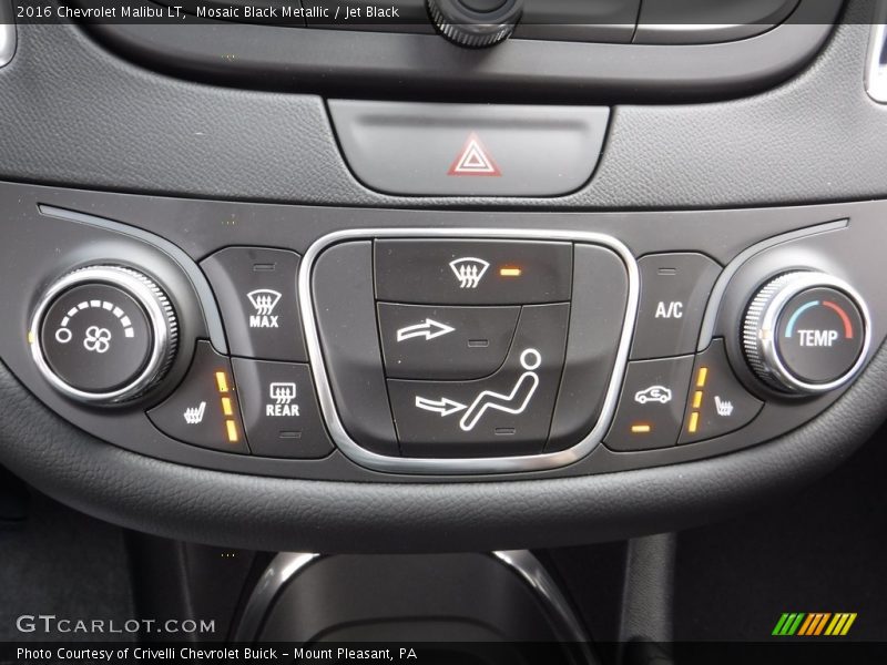 Mosaic Black Metallic / Jet Black 2016 Chevrolet Malibu LT