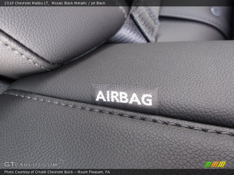 Mosaic Black Metallic / Jet Black 2016 Chevrolet Malibu LT