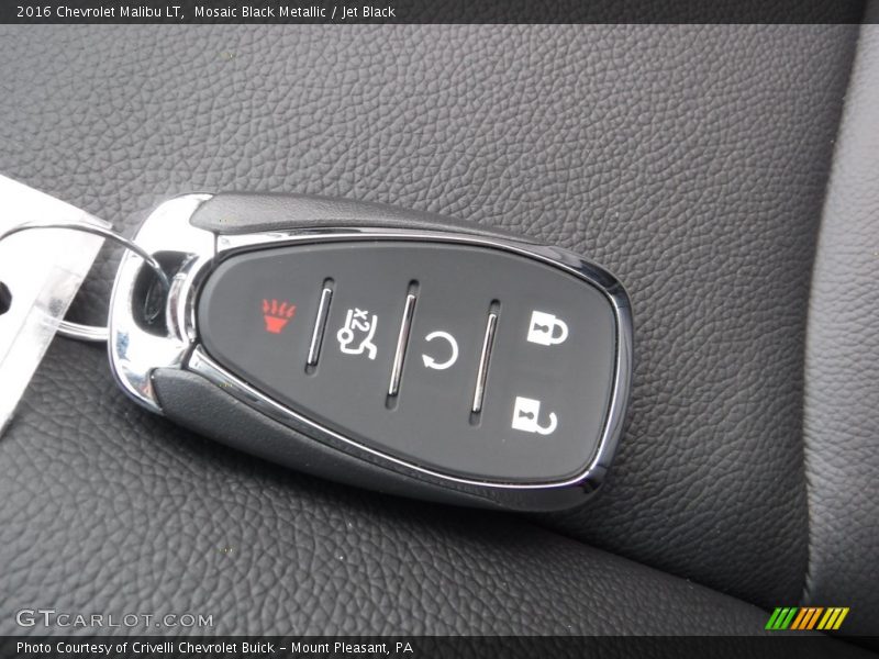 Mosaic Black Metallic / Jet Black 2016 Chevrolet Malibu LT
