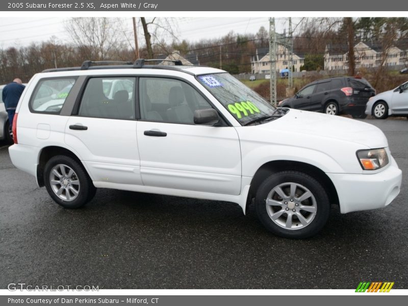 Aspen White / Gray 2005 Subaru Forester 2.5 XS
