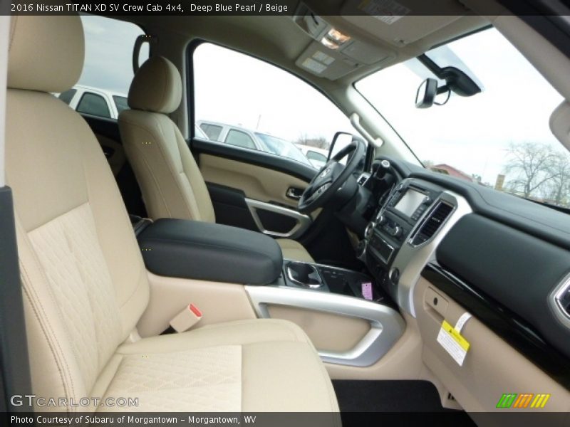Deep Blue Pearl / Beige 2016 Nissan TITAN XD SV Crew Cab 4x4