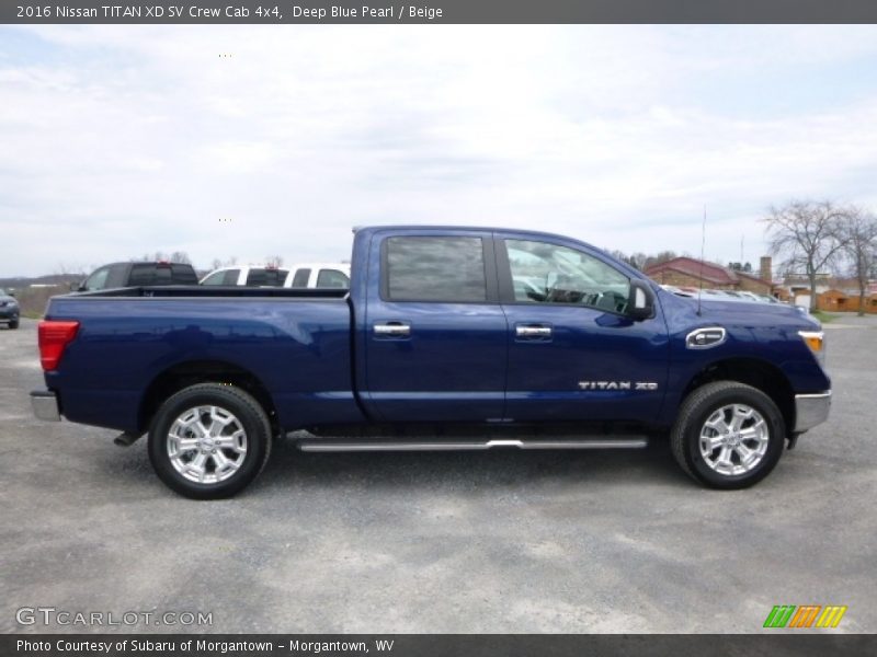 Deep Blue Pearl / Beige 2016 Nissan TITAN XD SV Crew Cab 4x4