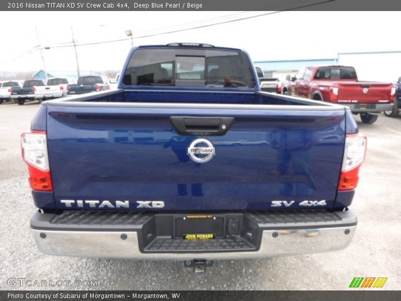 Deep Blue Pearl / Beige 2016 Nissan TITAN XD SV Crew Cab 4x4
