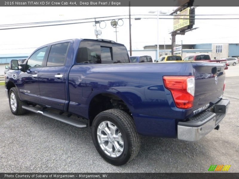Deep Blue Pearl / Beige 2016 Nissan TITAN XD SV Crew Cab 4x4