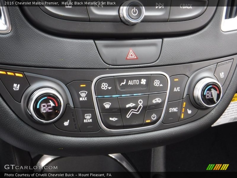 Controls of 2016 Malibu Premier