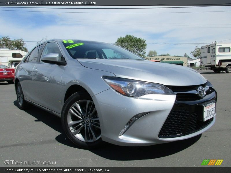 Celestial Silver Metallic / Black 2015 Toyota Camry SE