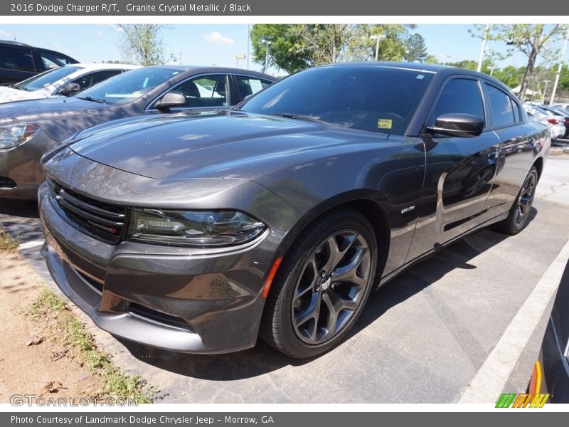 Granite Crystal Metallic / Black 2016 Dodge Charger R/T