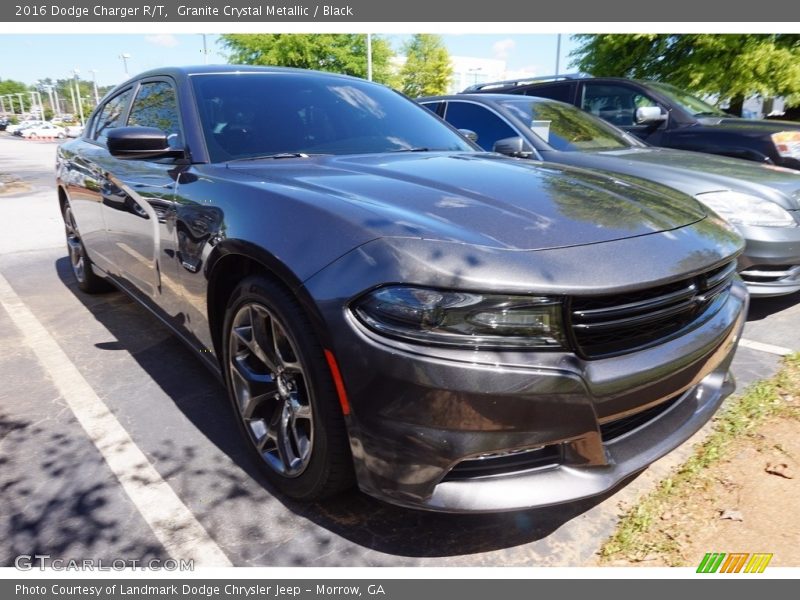Granite Crystal Metallic / Black 2016 Dodge Charger R/T