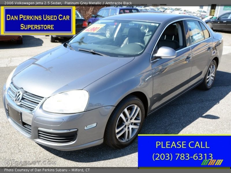 Platinum Grey Metallic / Anthracite Black 2006 Volkswagen Jetta 2.5 Sedan