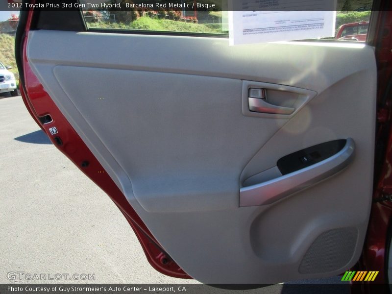 Barcelona Red Metallic / Bisque 2012 Toyota Prius 3rd Gen Two Hybrid