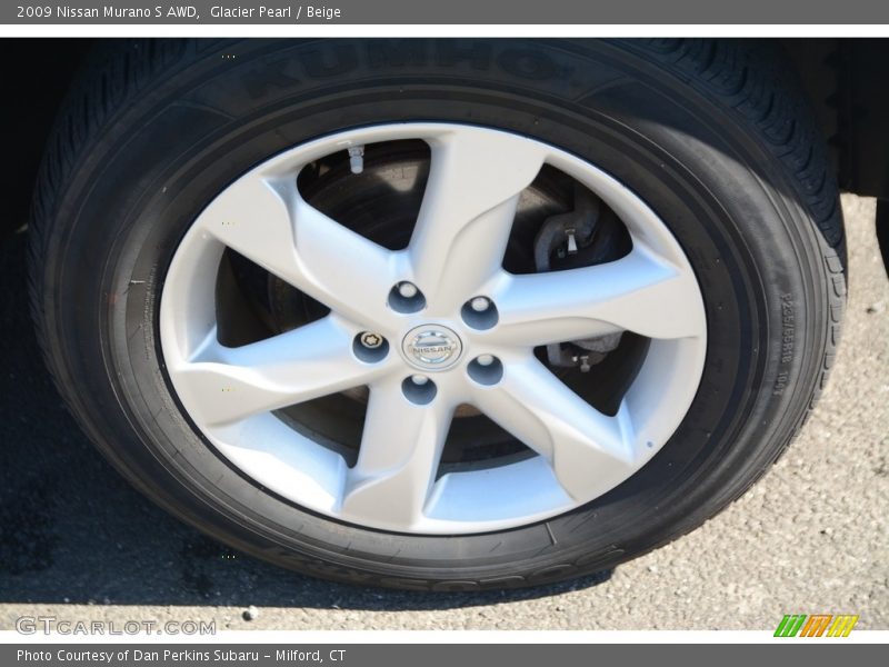 Glacier Pearl / Beige 2009 Nissan Murano S AWD