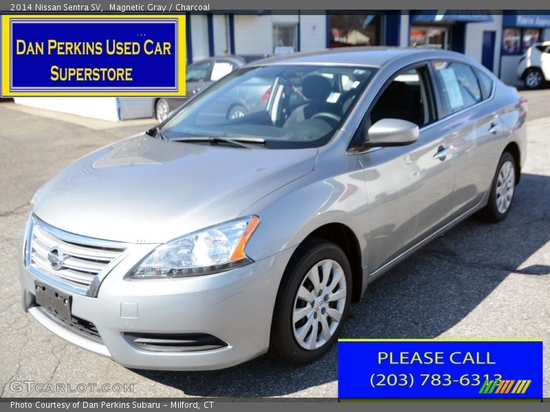 Magnetic Gray / Charcoal 2014 Nissan Sentra SV