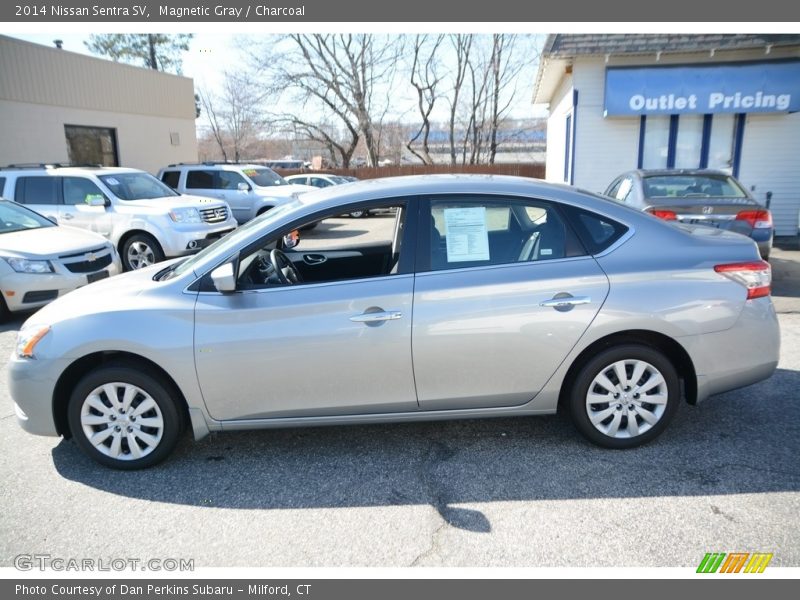 Magnetic Gray / Charcoal 2014 Nissan Sentra SV