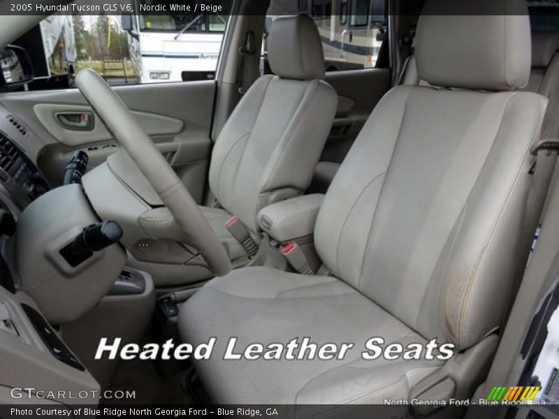 Nordic White / Beige 2005 Hyundai Tucson GLS V6