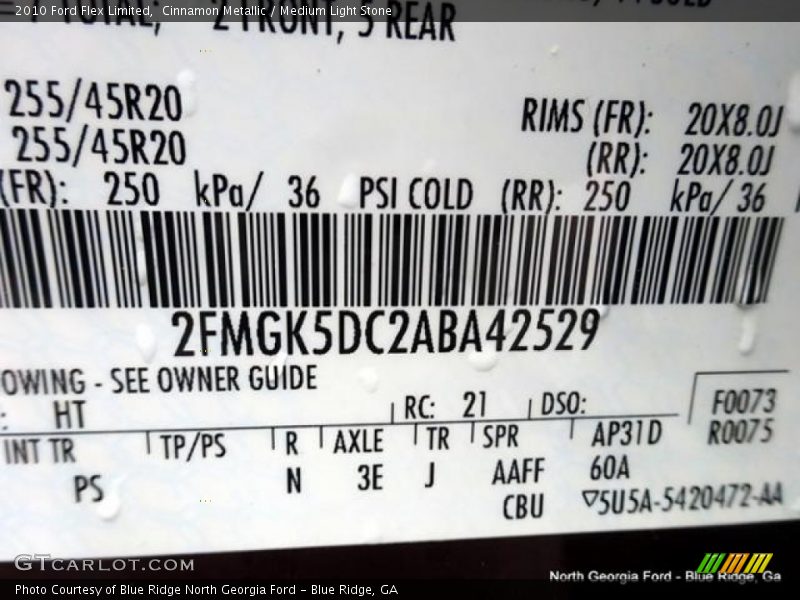 Cinnamon Metallic / Medium Light Stone 2010 Ford Flex Limited