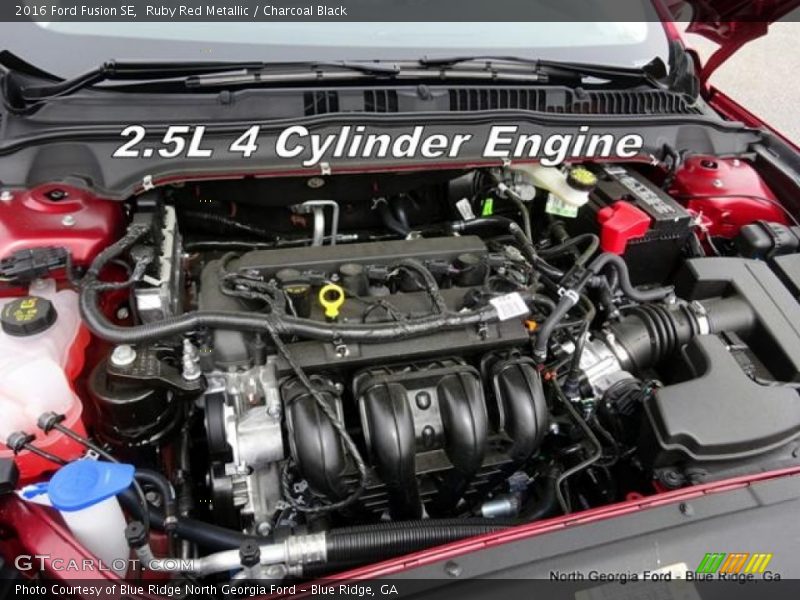 Ruby Red Metallic / Charcoal Black 2016 Ford Fusion SE